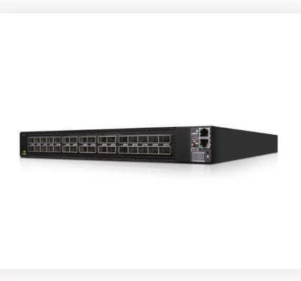 Avançado Mellanox MSN3700-CS2F MSN3700-CS2FC 100GbE 1U Espectro Ónix cúmulo 32 QSFP28
