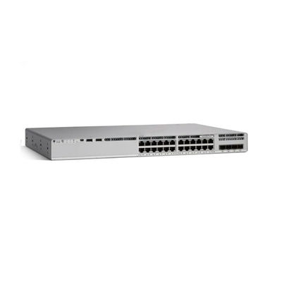 Interruptor de ligação ascendente PoE 4x1G de 24 portas C9200L-24P-4G-E série 9200 com LACP e estado de stock