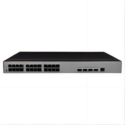 Comutação de rede de suporte VLAN 10/100/1000Mbps Taxa de transmissão 24 portas com energia AC