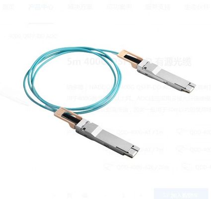 Cable óptico ativo QDD-400G-A10 compatível com Mellanox para transmissão rápida de dados