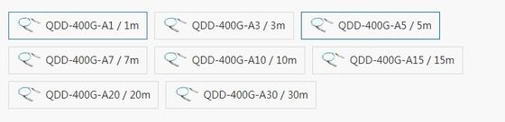 Cable óptico ativo QDD-400G-A10 compatível com Mellanox para transmissão rápida de dados
