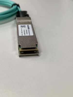 Cable óptico ativo QDD-400G-A10 compatível com Mellanox para transmissão rápida de dados