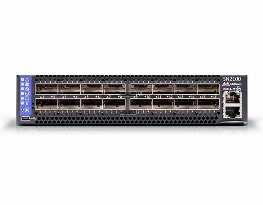 SN2100 Comutador de 100 GbE 16x 100 GbE QSFP28 de rede de velocidade para grandes empresas