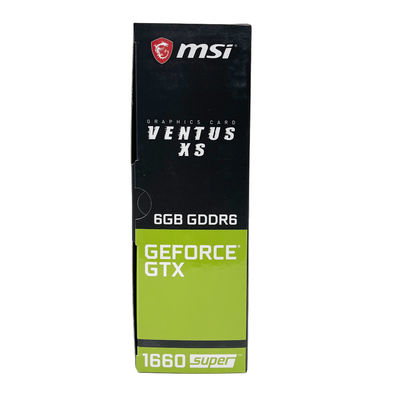 AMD Chipset MSI 1660 Super GPU Card 6GB Cartões gráficos de vídeo 192 Bit