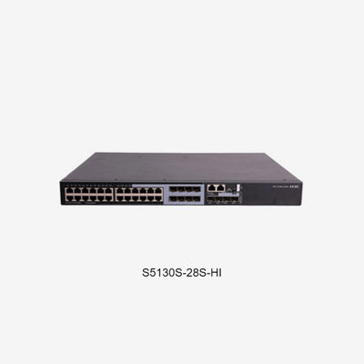 S5130S-28S-HI Ethernet Switch com MTBF ano 174,61 e capacidade de encaminhamento 96Mpps